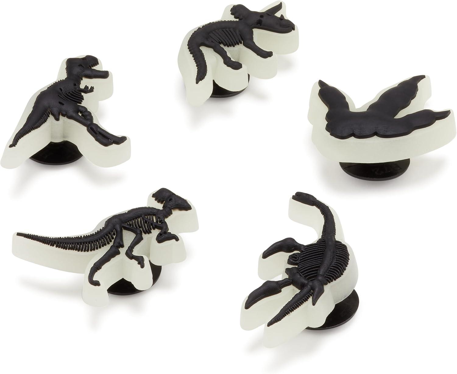image:imageCrocs Jibbitz Boys Favorites Shoe Charm Packs Dino GlowintheDark 5Pack