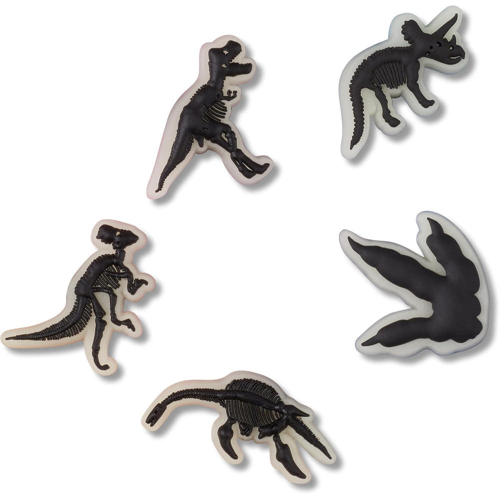 image:imageCrocs Jibbitz Boys Favorites Shoe Charm Packs Dino GlowintheDark 5Pack