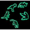 Crocs Jibbitz Boys Favorites Shoe Charm Packs, Dino Glow-in-the-Dark, 5-Pack