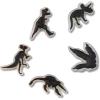 Crocs Jibbitz Boys Favorites Shoe Charm Packs, Dino Glow-in-the-Dark, 5-Pack