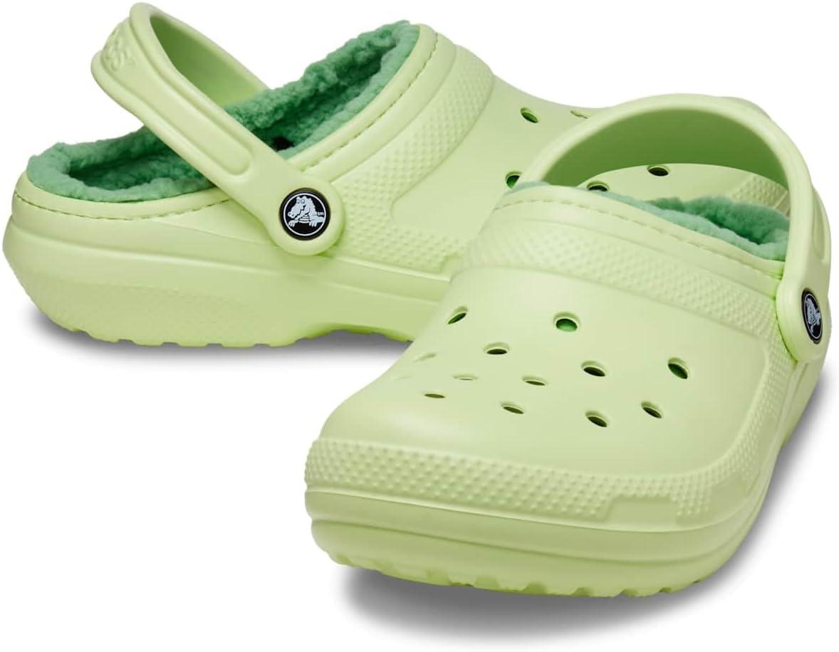 imageCrocs Mixte Classic Lined Clog SabotsCelery