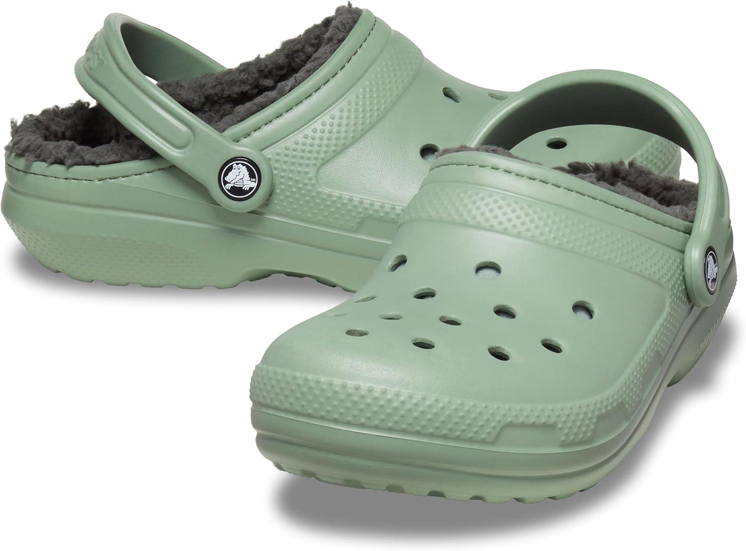imageCrocs Mixte Classic Lined Clog SabotsMoss Multi