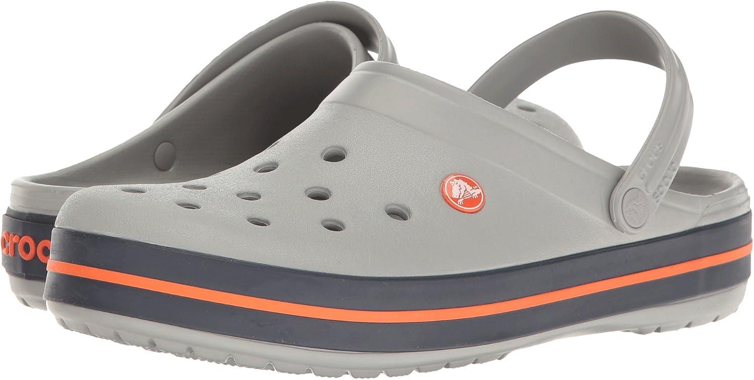imageCrocs Mixte Crocband Clog SabotsLight Grey Navy