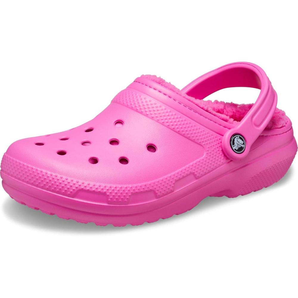 imageCrocs Mixte Classic Lined Clog SabotsRose Electrique Rose Electrique