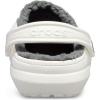 Crocs Mixte Classic Lined Clog Sabots(White Grey)