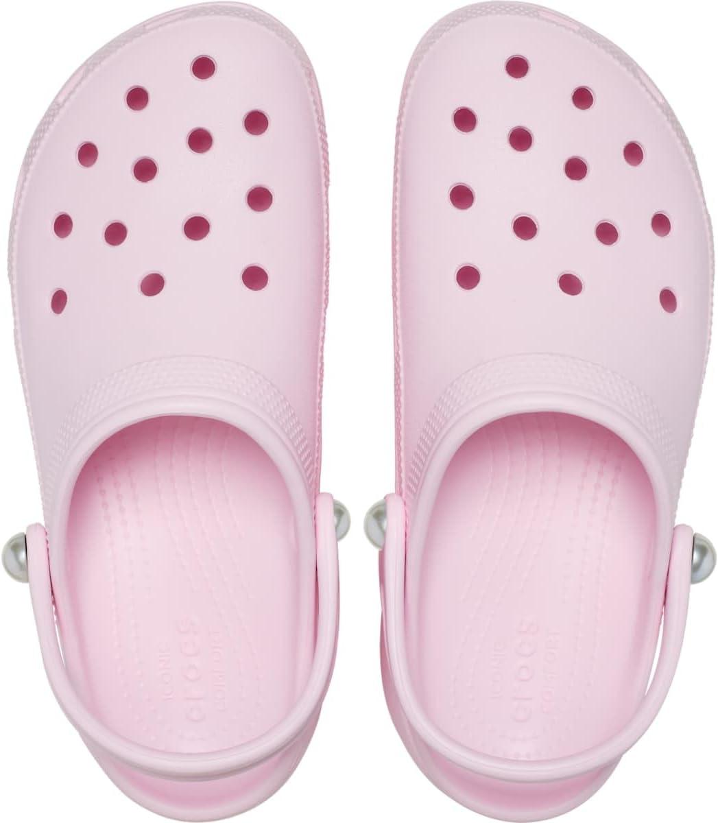 imageCrocs Femme Classic Platform Clog W SabotLait Rose