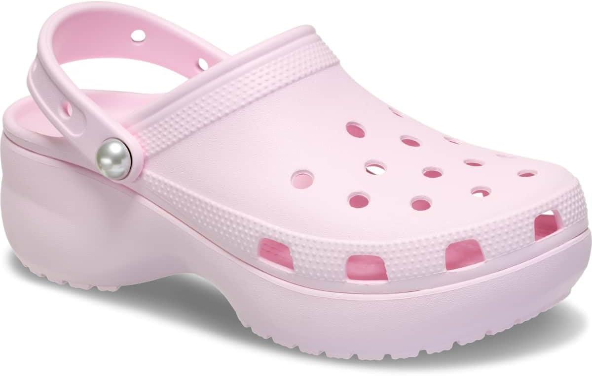 imageCrocs Femme Classic Platform Clog W SabotLait Rose