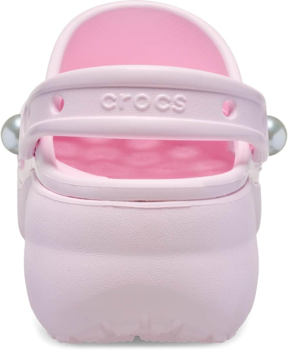 imageCrocs Femme Classic Platform Clog W SabotLait Rose