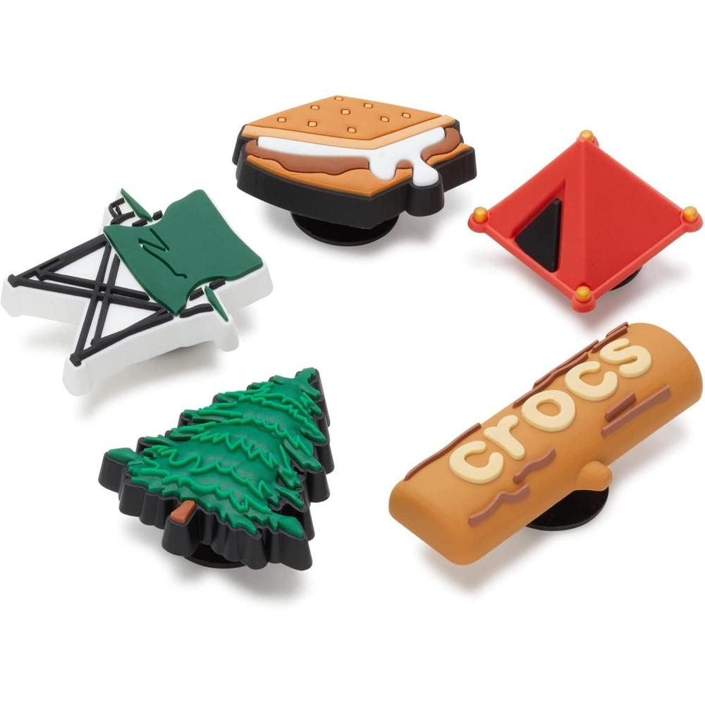 imageCrocs 5pack Nature Jibbitz Shoe Charms Breloques de Chaussure MixteGone Camping