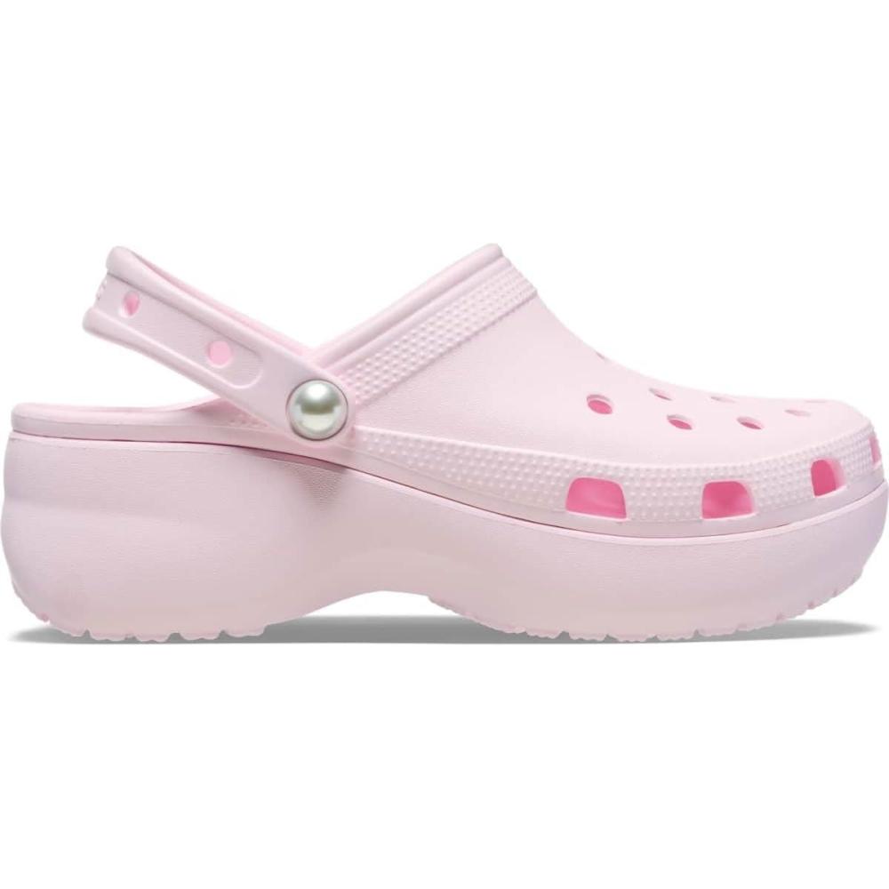 imageCrocs Femme Classic Platform Clog W SabotLait Rose