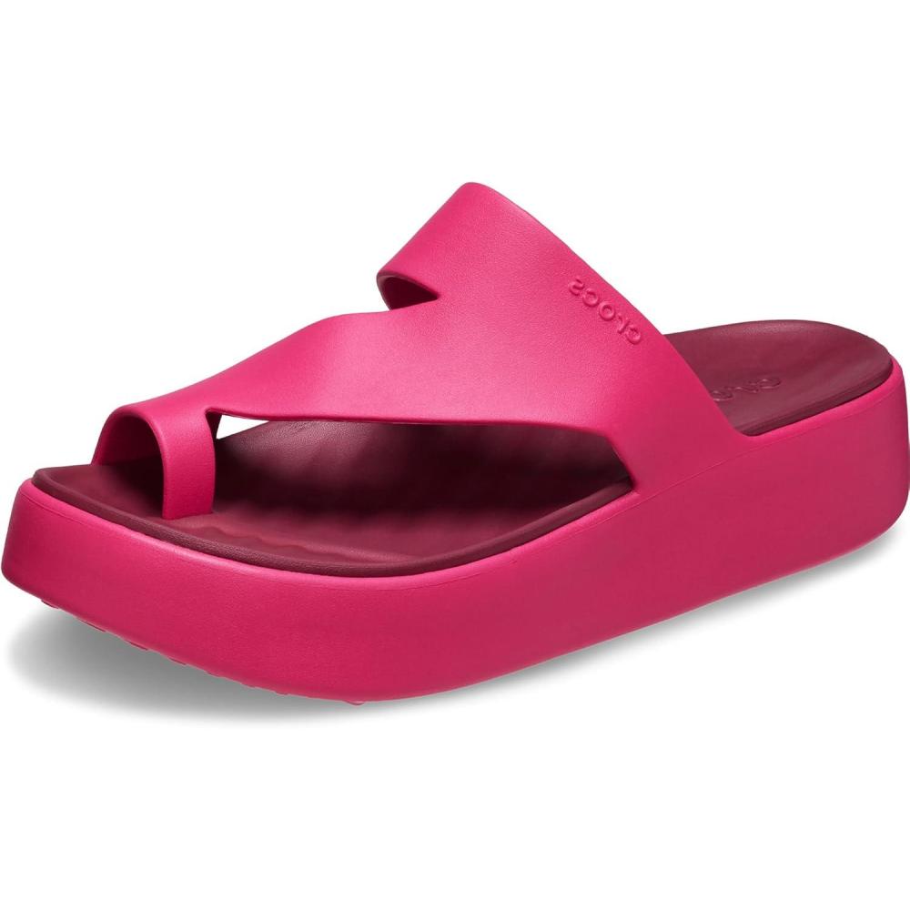 imageCrocs Femme Getaway Platform Toe Loop SandaleDragon Fruit