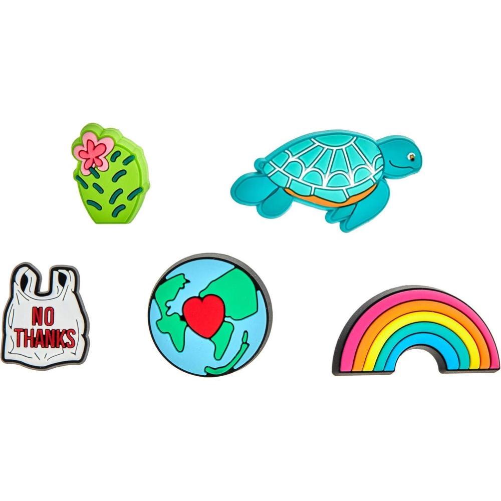 imageCrocs Jibbitz Lot de 5 breloques licorne pour chaussuresIts Our Planet