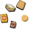 Crocs 5-pack Food Jibbitz Shoe Charms Breloques de Chaussure Mixte(Lunch Bag)