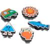 Crocs 5-pack Nature Jibbitz Shoe Charms Breloques de Chaussure Mixte(Day On The Lake)