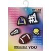 Crocs Jibbitz Lot de 5 breloques licorne pour chaussures(Patch universitaire)