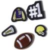 Crocs Jibbitz Lot de 5 breloques licorne pour chaussures(Patch universitaire)