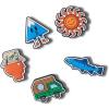 Crocs 5-pack Nature Jibbitz Shoe Charms Breloques de Chaussure Mixte(Day On The Lake)