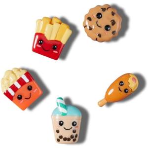 Crocs 5-pack Food Jibbitz Shoe Charms Breloques de Chaussure Mixte(Bad But Cute Foods)