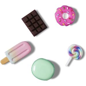 Crocs 5-pack Food Jibbitz Shoe Charms Breloques de Chaussure Mixte(Mini 3D Sweet Treats)