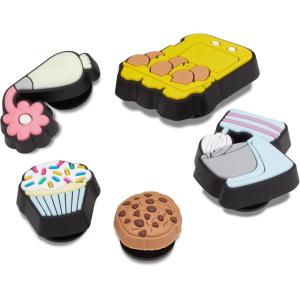 Crocs 5-pack Food Jibbitz Shoe Charms Breloques de Chaussure Mixte(noir)