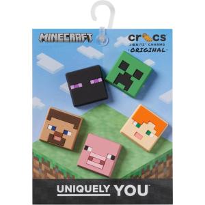Crocs Shoe Charms for Jibbitz Pack, Minecraft5pk Mixte, Minecraft Lot de 5, Einheitsgröße