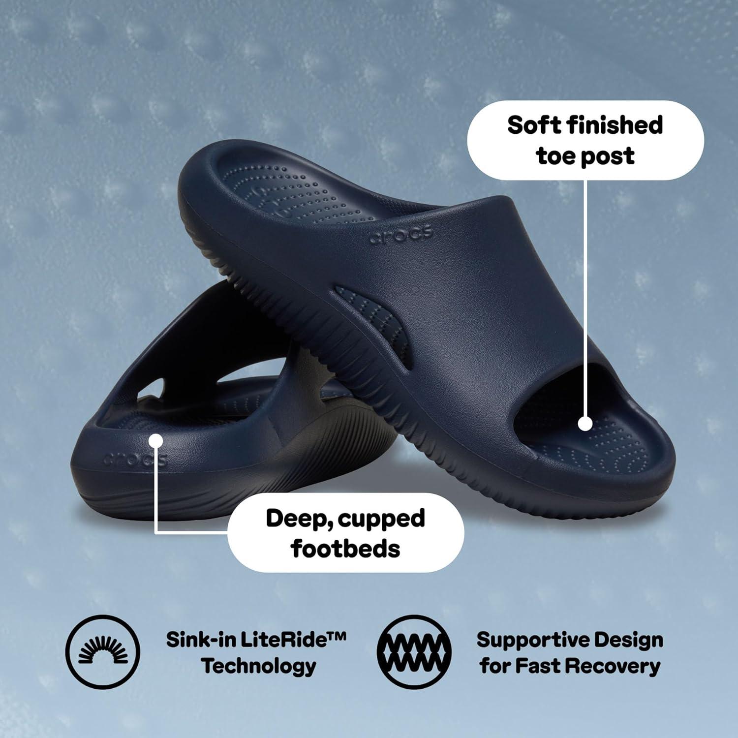 imageCrocs Mellow Recovery SlideBleu Marine