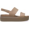 Crocs Brooklyn Low Wedge SabotFemme(Latte Mushroom)