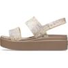 Crocs Brooklyn Low Wedge SabotFemme(Vanilla Multi)