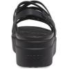 Crocs Brooklyn Strappy Low Wedge Sandales Femme(Noir)