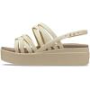 Crocs Brooklyn Strappy Low Wedge Sandales Femme(Os)