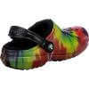 Crocs Mixte Classic Lined Tie-Dye Clog Sabots(Multi Black)