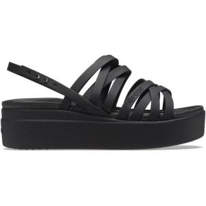 Crocs Brooklyn Strappy Low Wedge Sandales Femme(Noir)